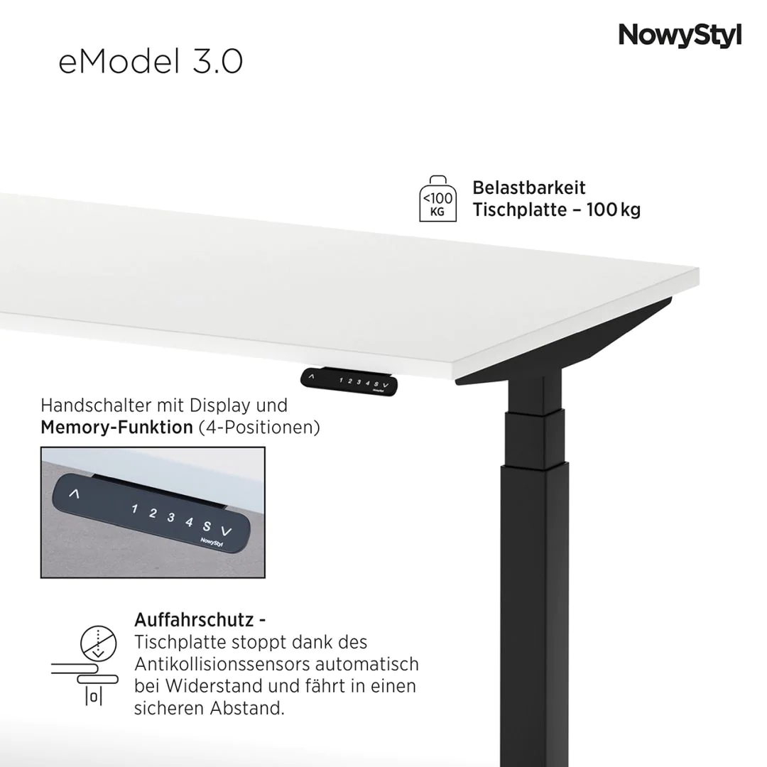 Büromöbel-Bundle eModel 3.0 160 x 70 cm x Prox von Nowy Styl - Produktbild 2 von 8
