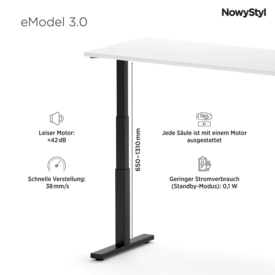 Büromöbel-Bundle eModel 3.0 160 x 70 cm x Prox von Nowy Styl - Produktbild 3 von 8