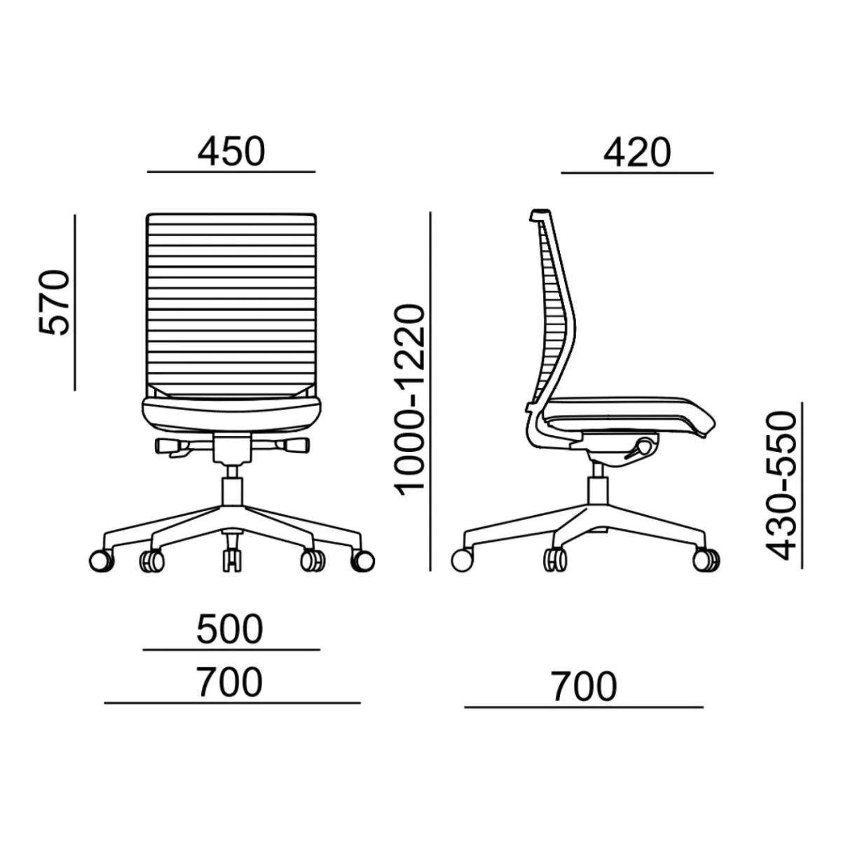 Bürostuhl Easy Pro 1205L von RIM - Produktbild 5 von 7