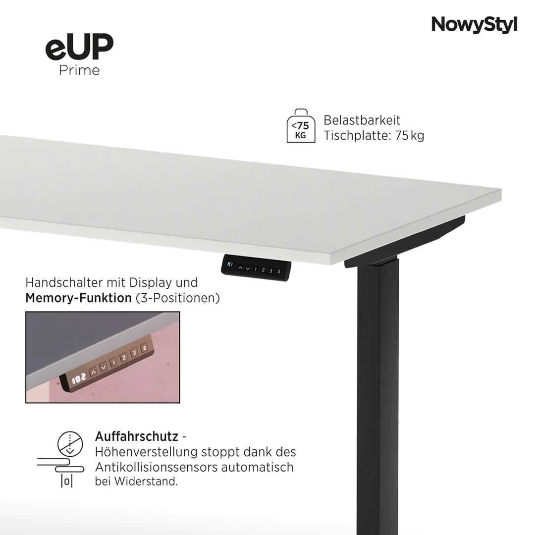 Büromöbel-Bundle eUP Prime 2S 160 x 70 cm x Elovie von Nowy Styl - Produktbild 2 von 7