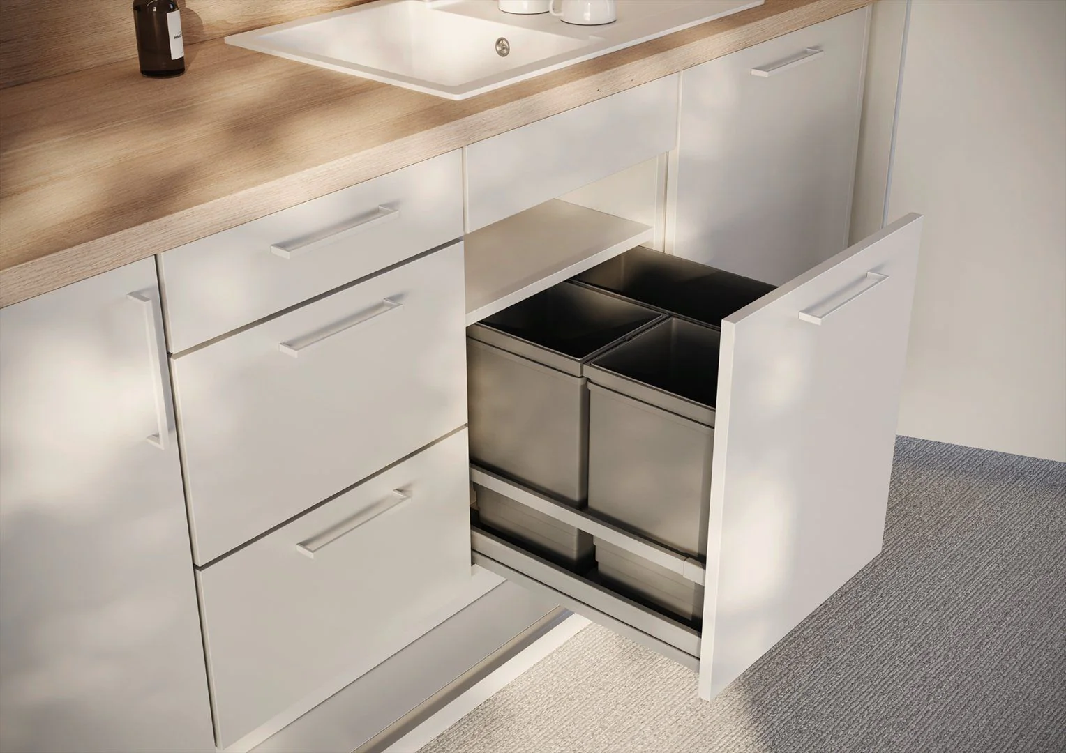 Faltwand-Küche pop up kitchen von fm Büromöbel - Produktbild 11 von 11