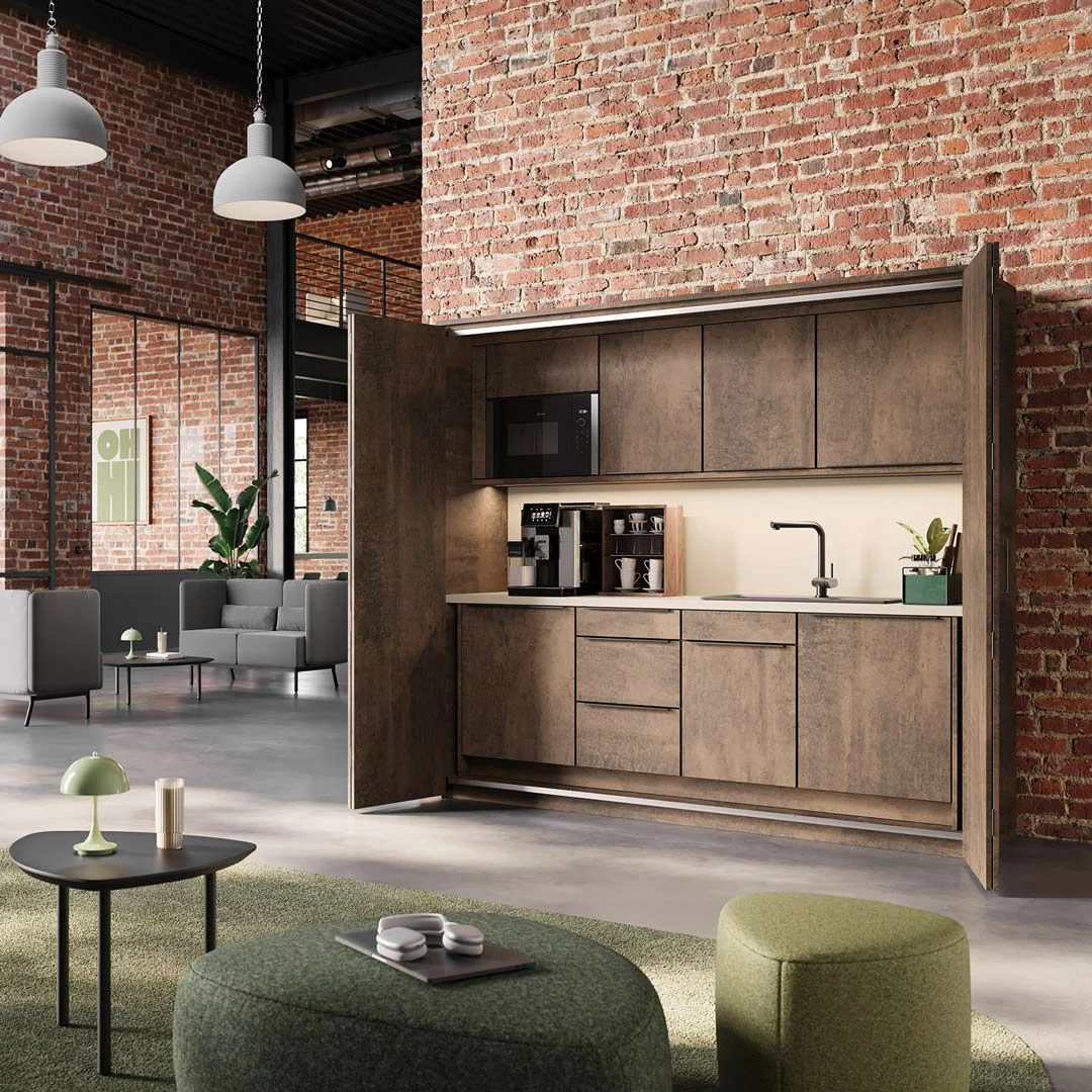 Faltwand-Küche pop up kitchen von fm Büromöbel - Produktbild 2 von 11