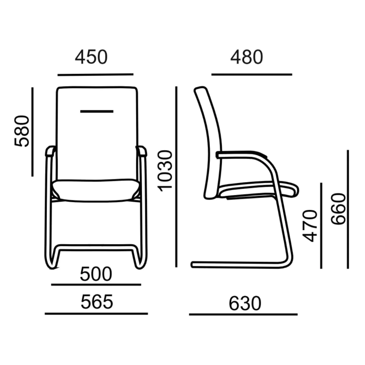 Freischwinger Focus 646 A von RIM - Produktbild 7 von 7