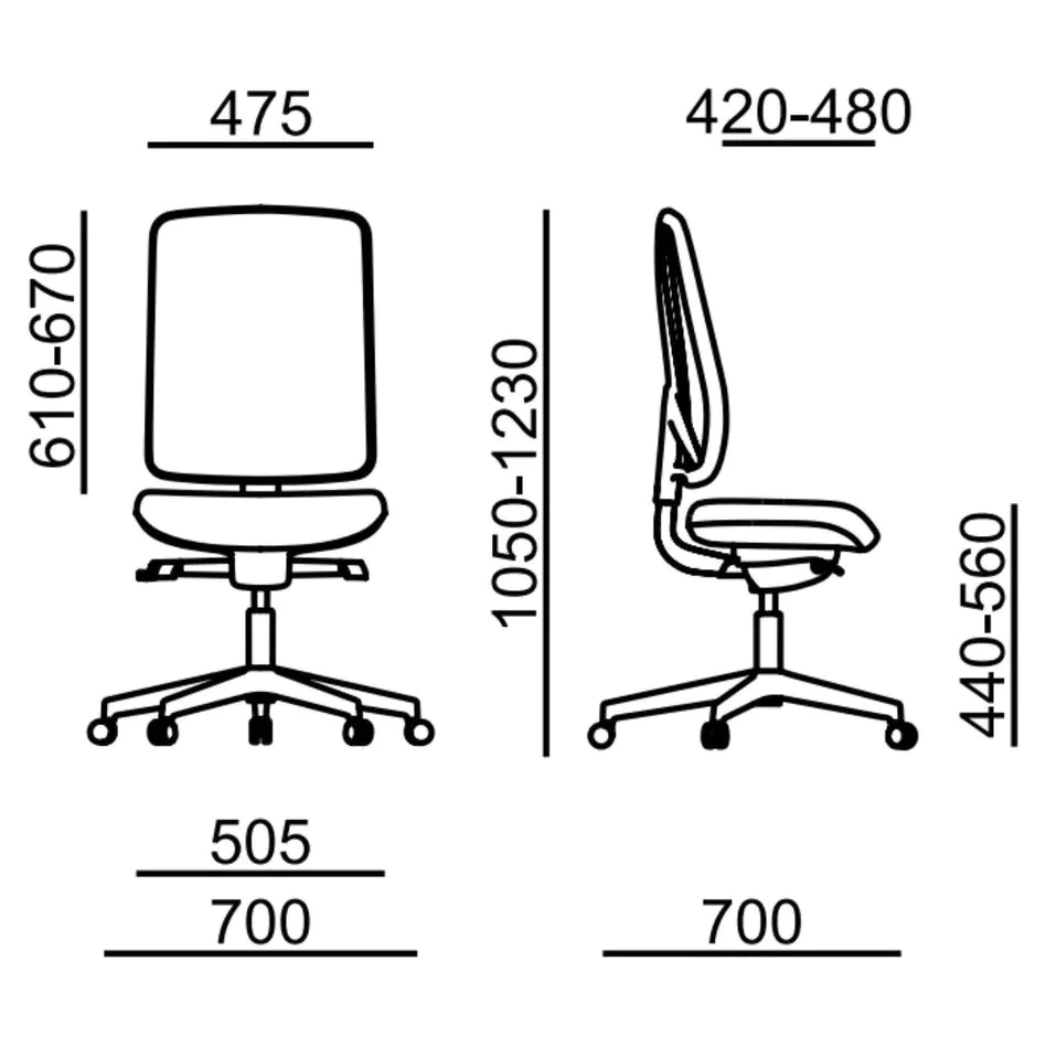 Bürostuhl FLEXi 1113A von RIM - Produktbild 7 von 8