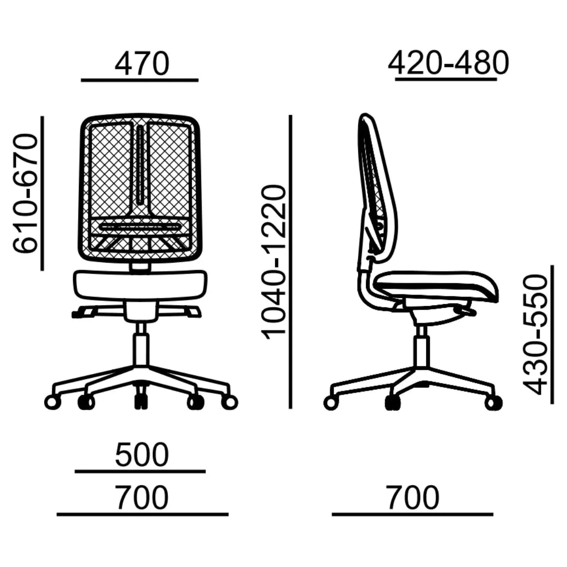 Bürostuhl FLEXi 1104A von RIM - Produktbild 7 von 9