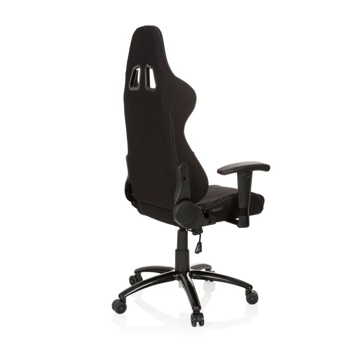 Gaming Stuhl Bürostuhl GAME FORCE Stoff schwarz von HJH - Produktbild 5 von 6