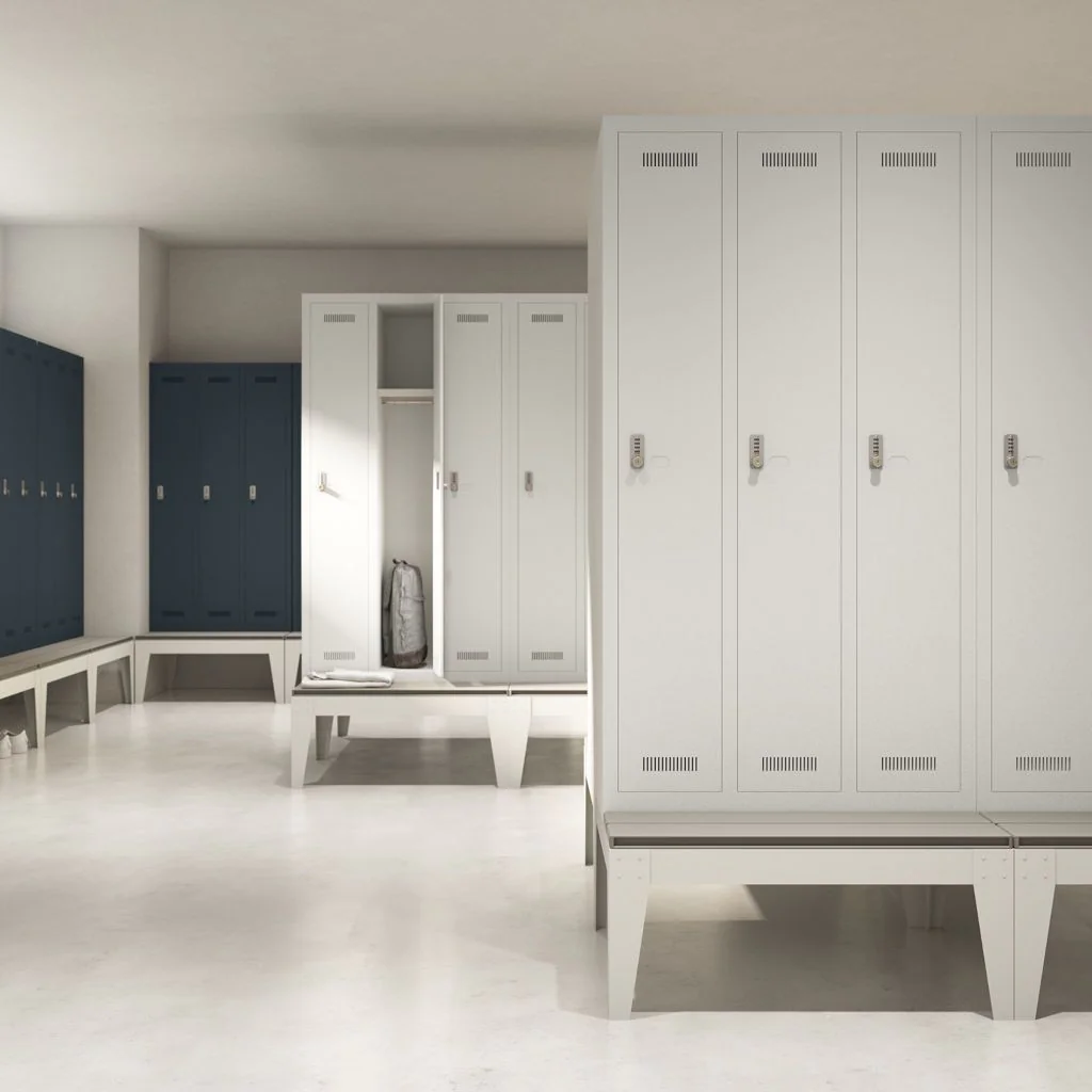Garderobenschrank Monobloc - 2 Fächer von Bisley - Produktbild 6 von 7