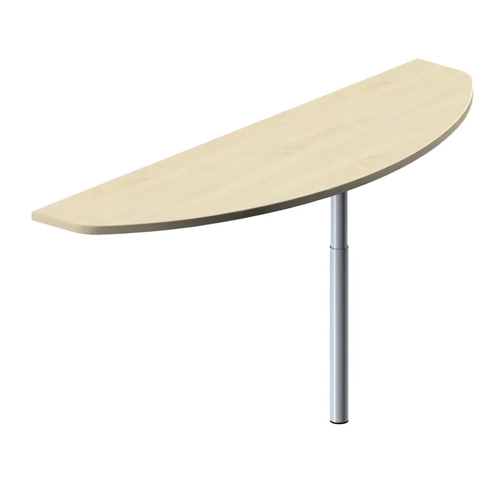Ansatztisch C-Pro 160 x 50 - Ahorn / Silber - GEM-N-647251