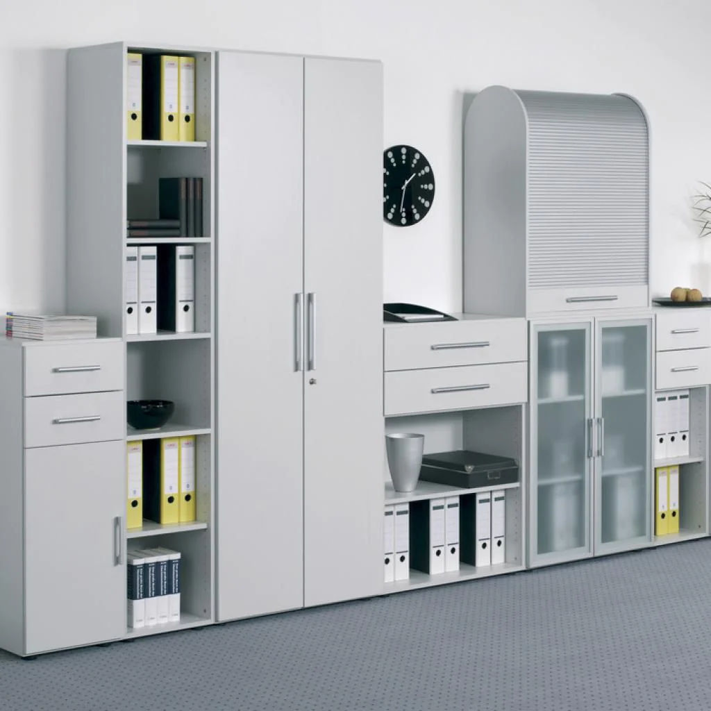 Aktenschrank Flex 6 OH - Glas - eintürig von Geramöbel - Produktbild 9 von 9