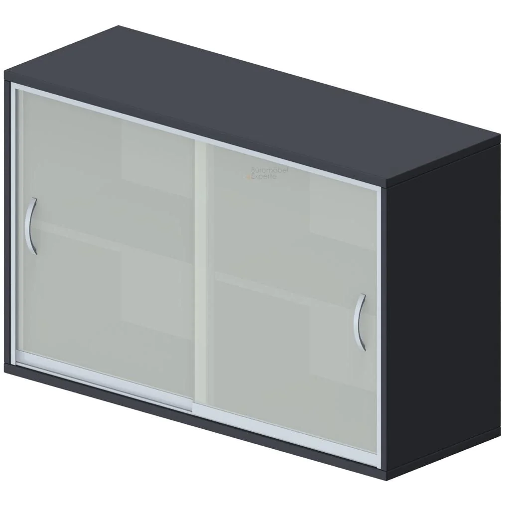 Schiebetürenschrank Pro 2 OH mit Mittelwand - Glas von Geramöbel - Produktbild 7 von 12