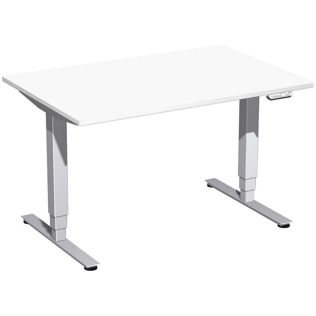 Höhenverstellbarer Schreibtisch Elektro Pro+ Rechteckform von Geramöbel - Produktbild 6 von 12