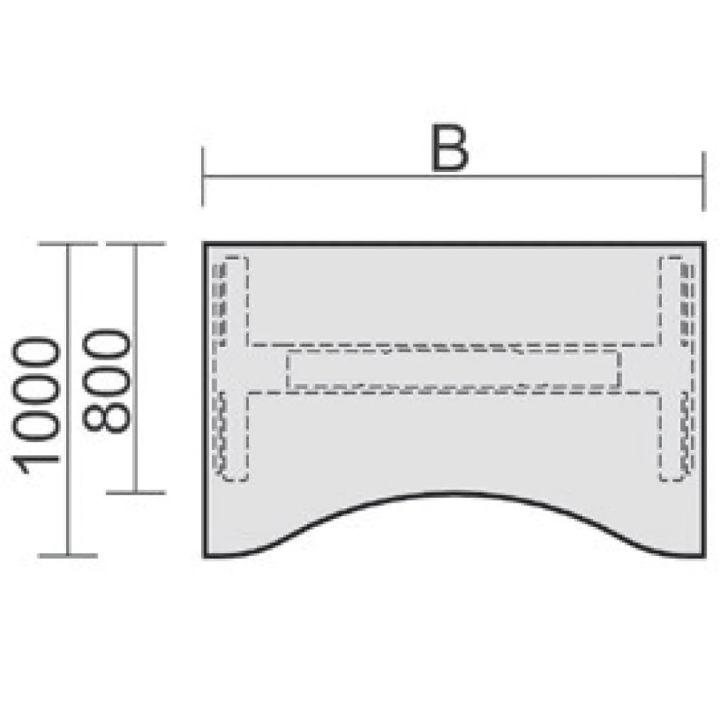 Höhenverstellbarer Schreibtisch Elektro Pro+ Ergoform von Geramöbel - Produktbild 7 von 7