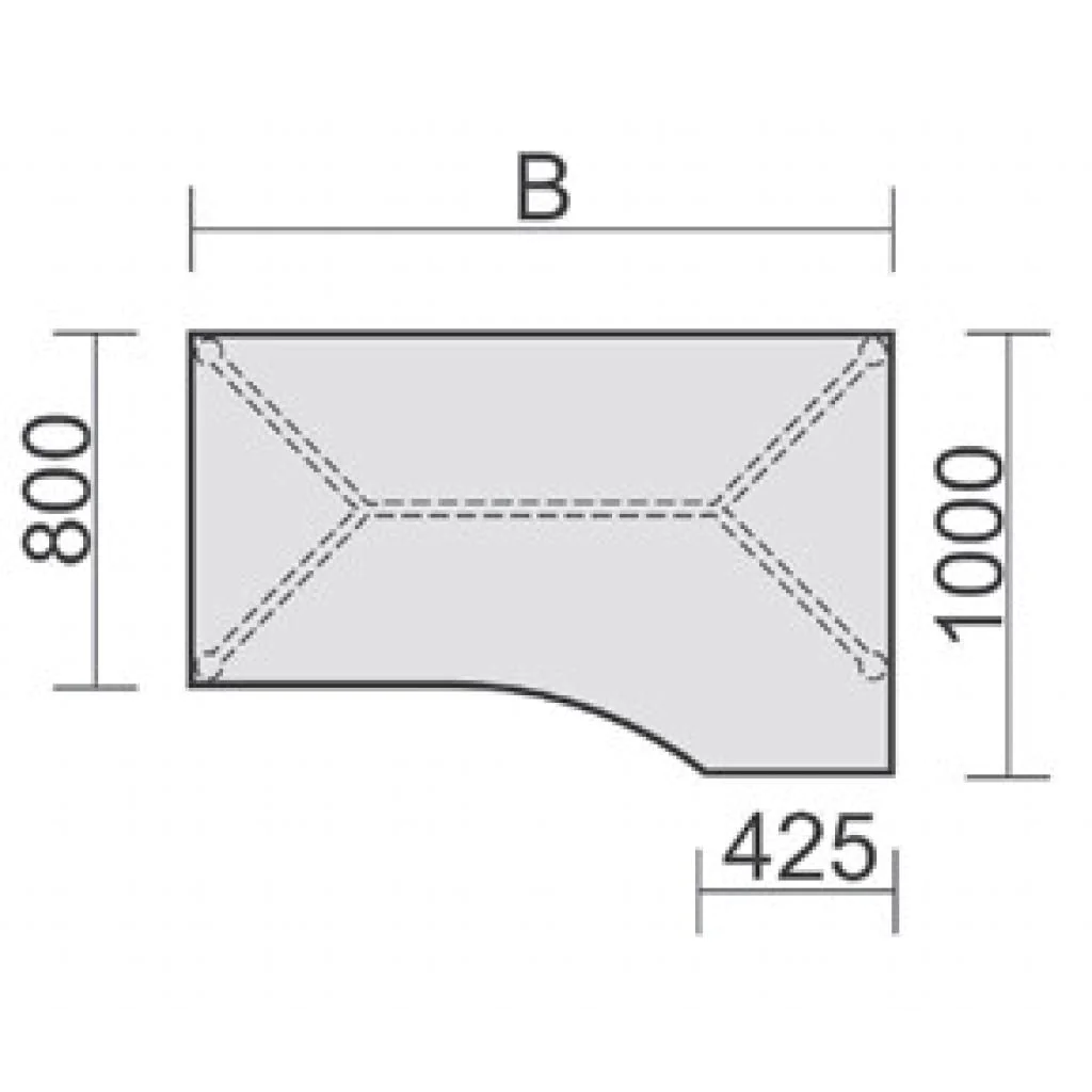 Schreibtisch 4-Flex Freiform von Geramöbel - Produktbild 12 von 22