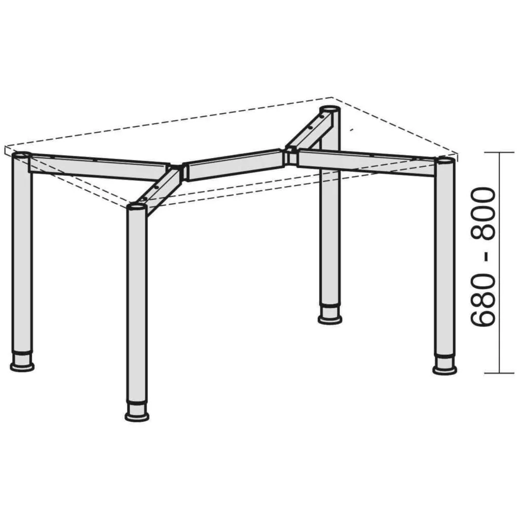 Schreibtisch 4-Flex Freiform von Geramöbel - Produktbild 13 von 22