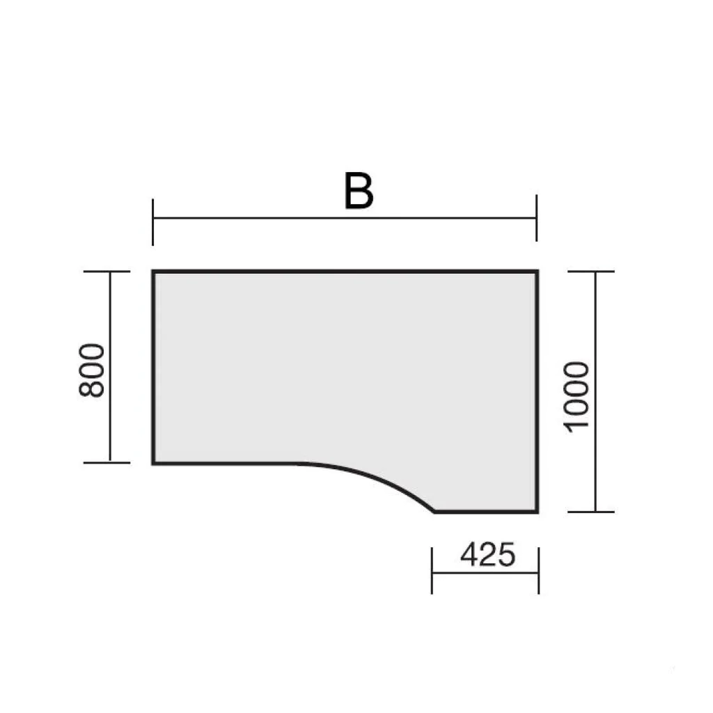Schreibtisch C-Pro Freiform von Geramöbel - Produktbild 3 von 12