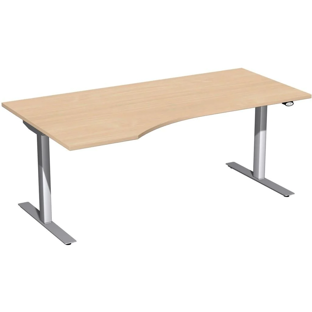 Höhenverstellbarer Schreibtisch Elektro Flex Freiform von Geramöbel - Produktbild 2 von 9