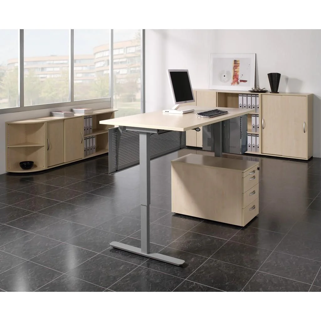 Höhenverstellbarer Schreibtisch Elektro Flex Freiform von Geramöbel - Produktbild 8 von 9