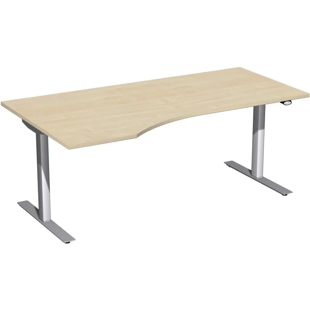 Höhenverstellbarer Schreibtisch Elektro Flex Freiform von Geramöbel - Produktbild 1 von 9