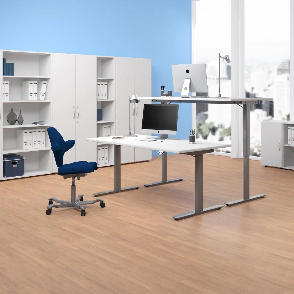 Höhenverstellbarer Schreibtisch Elektro Flex Rechteckform von Geramöbel - Produktbild 3 von 15
