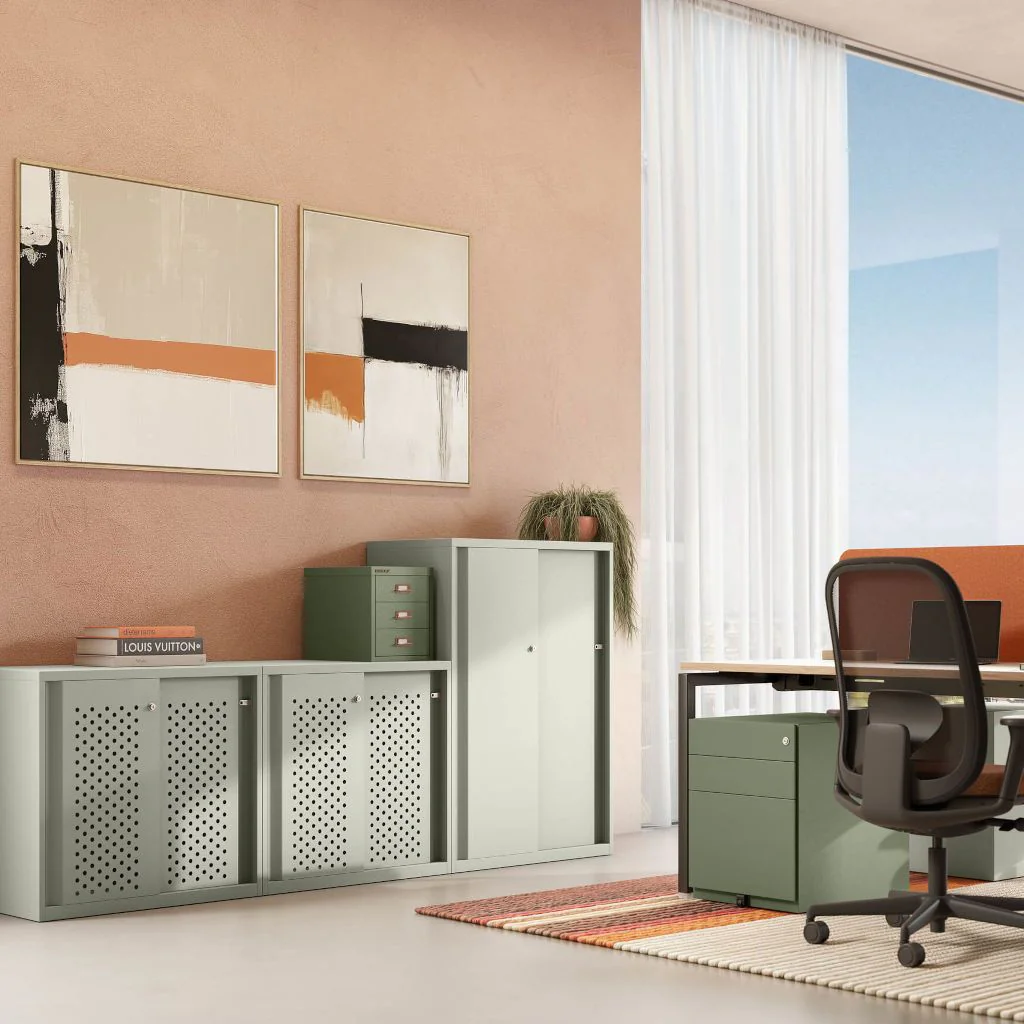 Schiebetürenschrank Glide 100 cm breit von Bisley - Produktbild 3 von 4