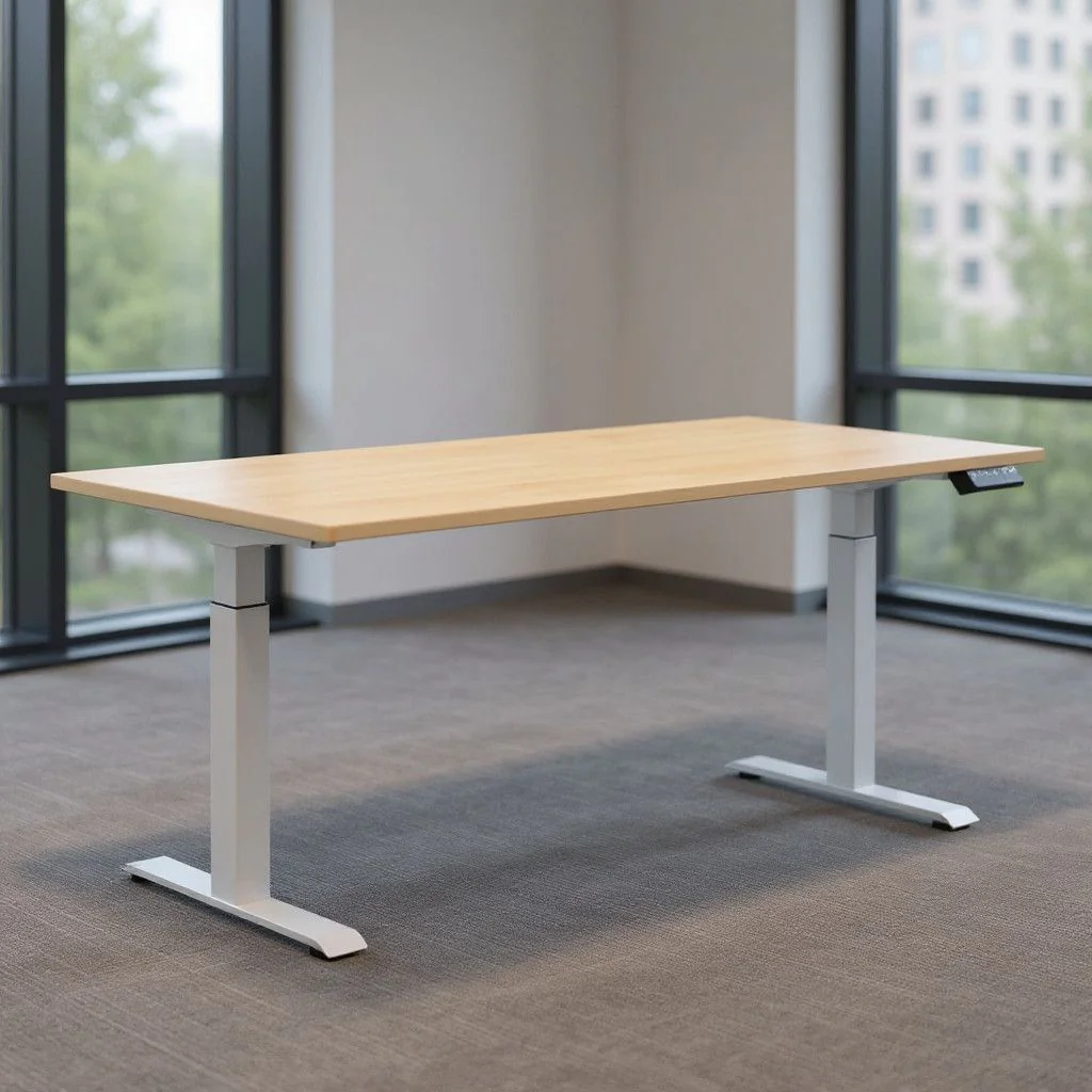 Höhenverstellbarer Schreibtisch Elevate Basic Rechteckform - GEM-ELEVATE-BASIC-R