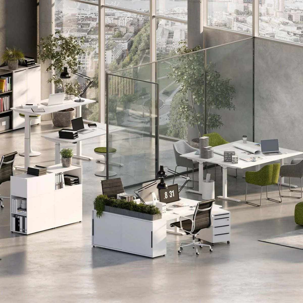 Höhenverstellbarer Schreibtisch Mailand von BME home - Produktbild 3 von 6