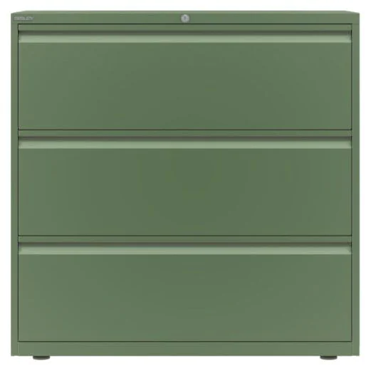 Hängeregistraturschrank Essentials, 3 Schubladen, 100 cm breit  von Bisley - Produktbild 4 von 4