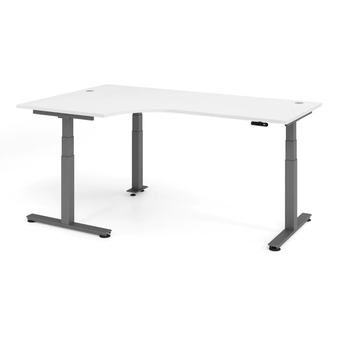 Höhenverstellbarer Schreibtisch XDSM Eckform von Hammerbacher - Produktbild 5 von 14