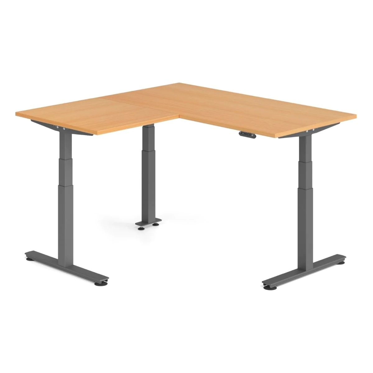 Höhenverstellbarer Schreibtisch XDSMW Eckform von Hammerbacher - Produktbild 2 von 8