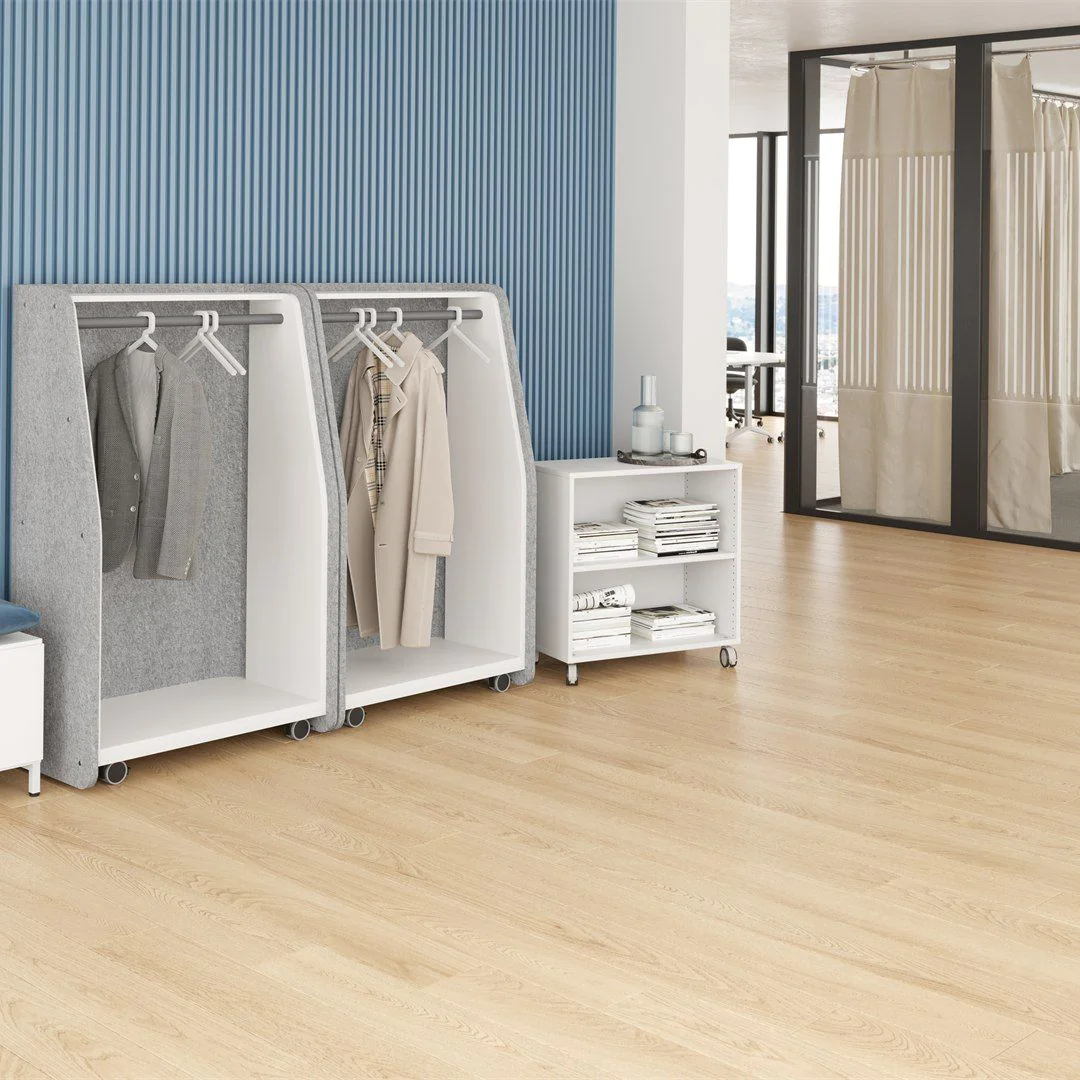 Mobile Garderobe GMA1 mit Akustikeinhausung von Hammerbacher - Produktbild 6 von 6