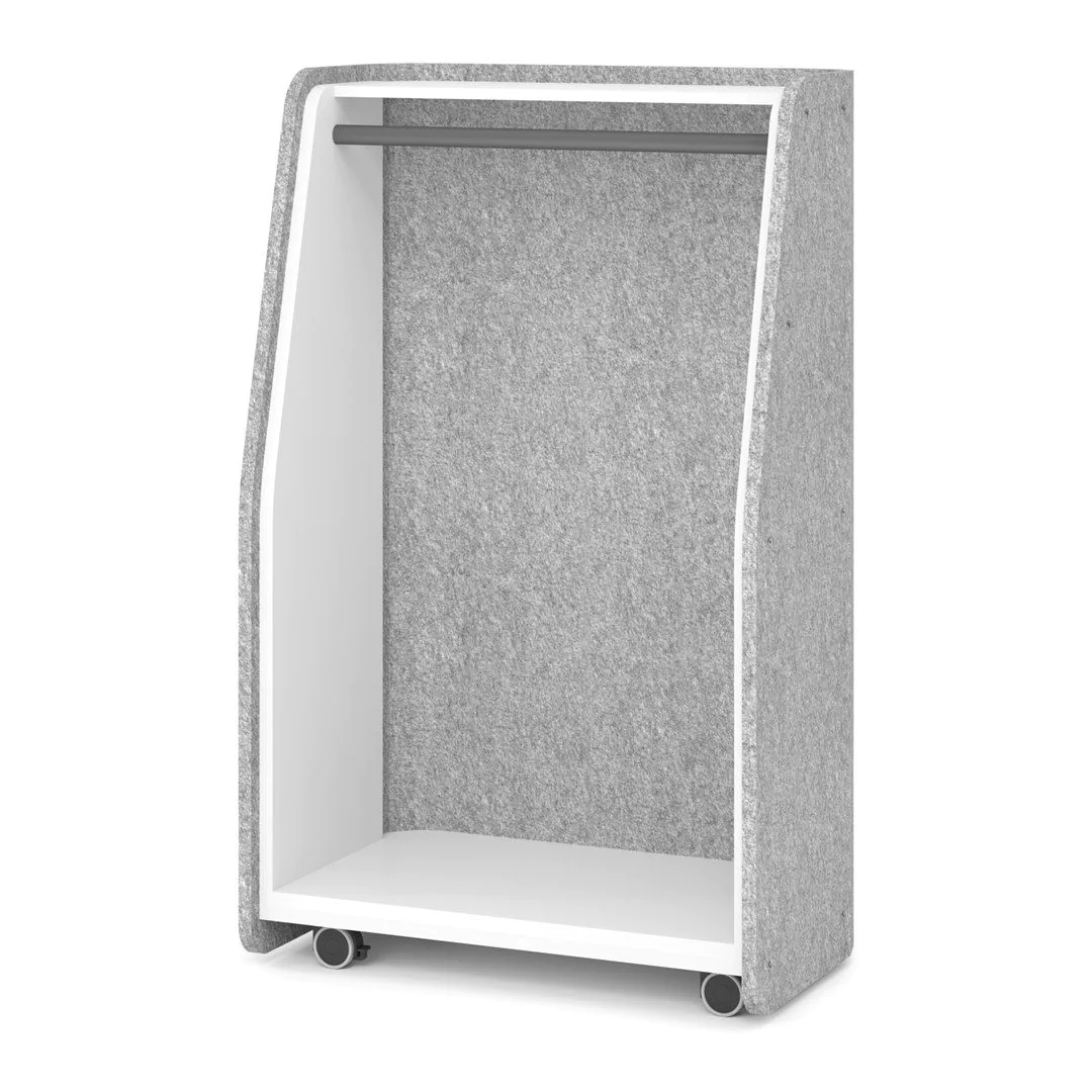 Mobile Garderobe GMA1 mit Akustikeinhausung von Hammerbacher - Produktbild 1 von 6