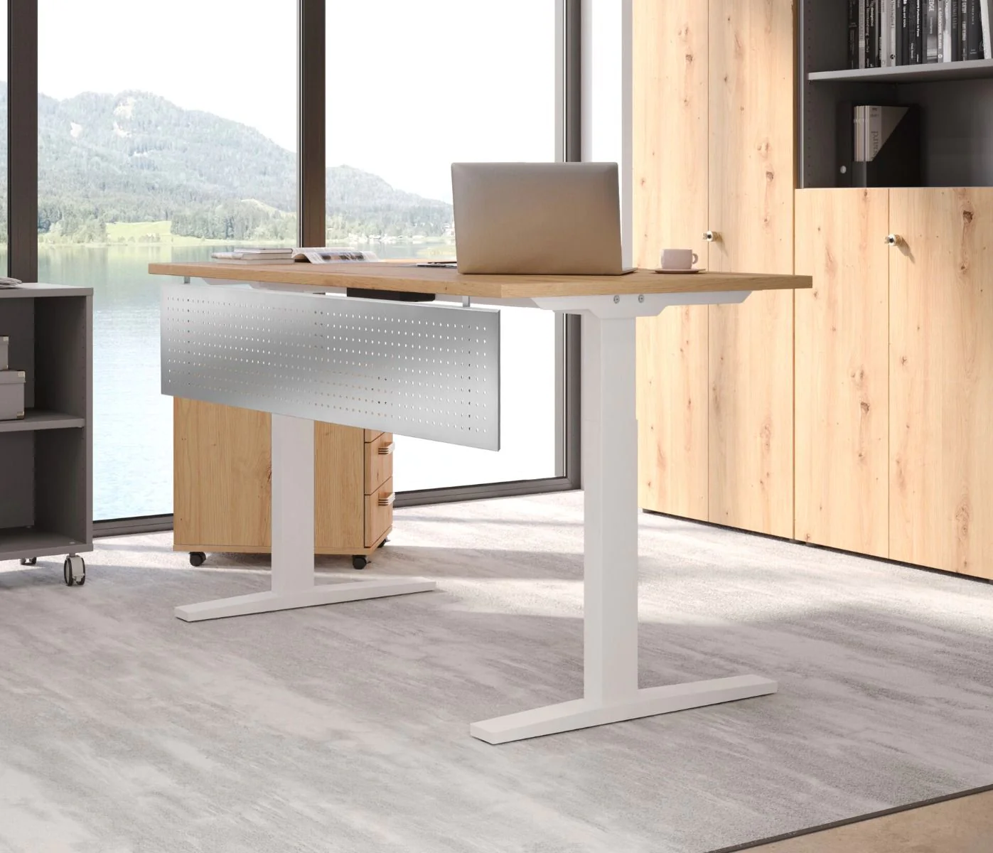 Höhenverstellbarer Schreibtisch XMKA von Hammerbacher - Produktbild 21 von 22