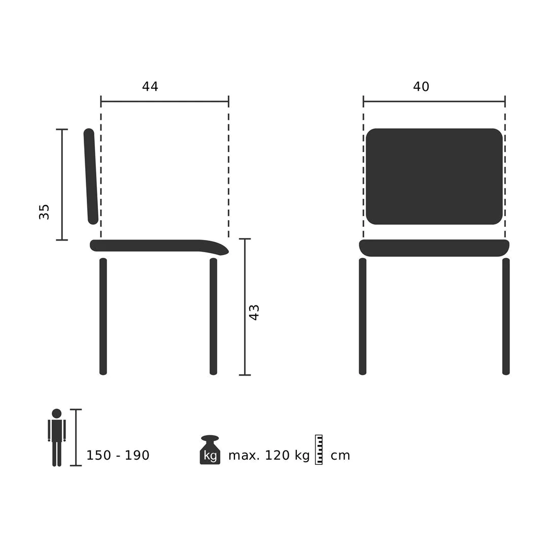 Besucherstuhl Schalenstuhl BEGIO Kunststoff von HJH - Produktbild 4 von 4