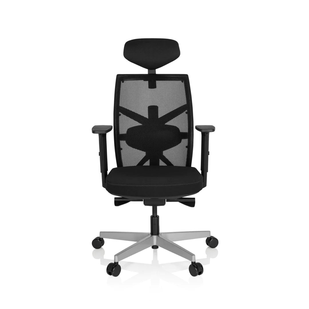 Bürostuhl Drehstuhl BELLAC Stoff schwarz - HJH-640450