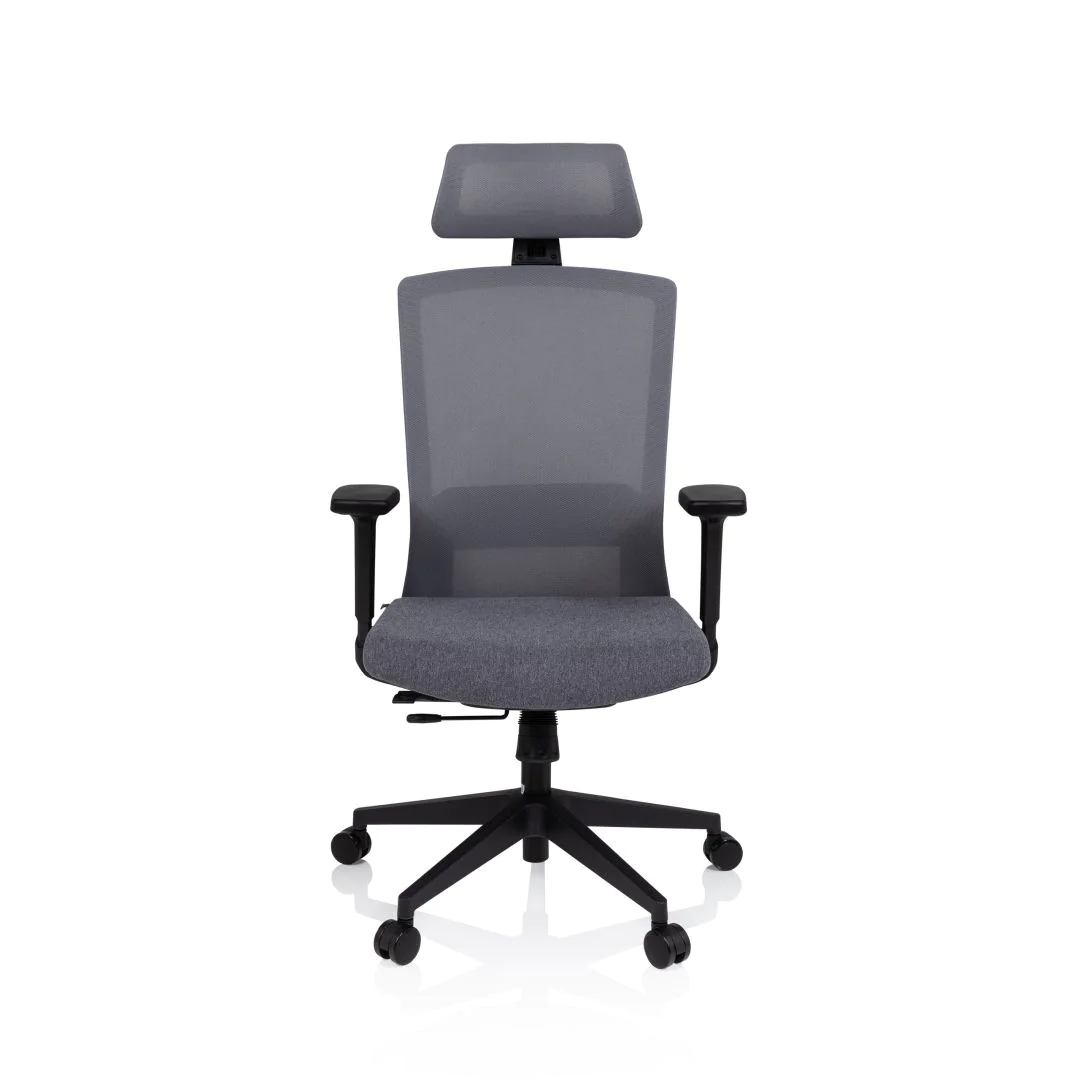 Bürostuhl Drehstuhl CAPTIVO Netzstoff grau - HJH-732107