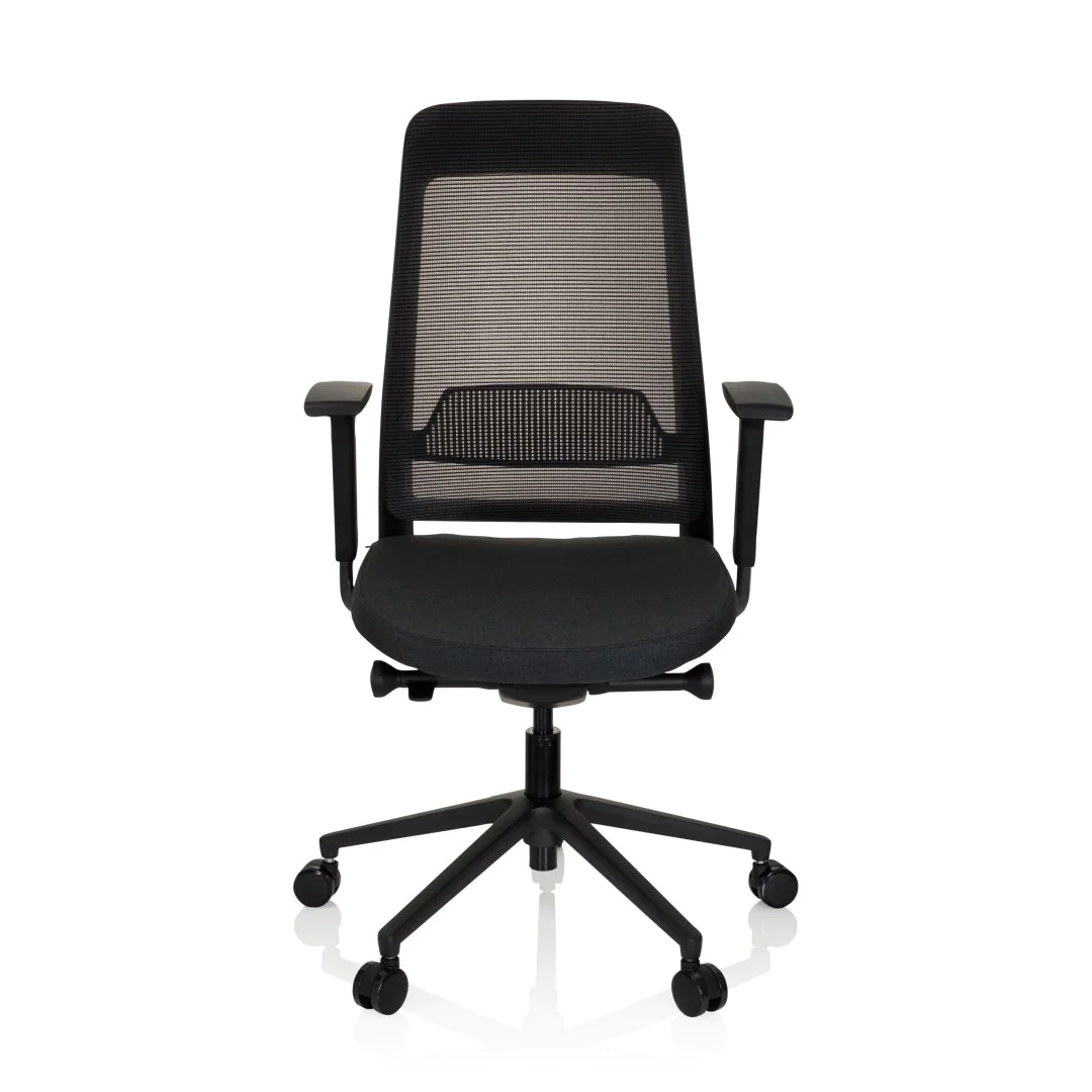 Bürostuhl Drehstuhl CHIARO T1 BLACK Netzstoff Stoff schwarz - HJH-790000