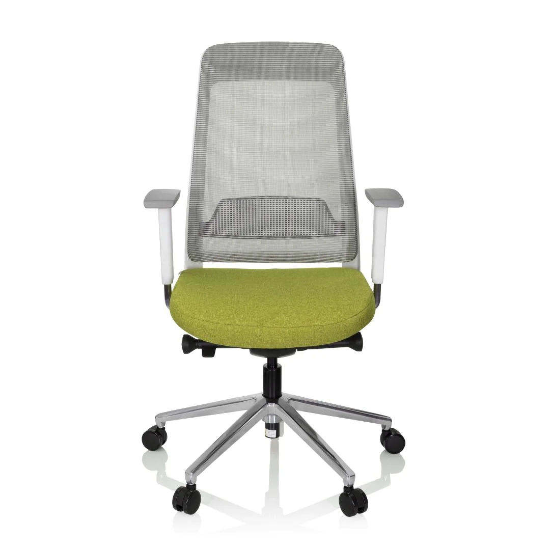 Bürostuhl Drehstuhl CHIARO T2 WHITE Netzstoff Stoff - HJH-CHIARO-T2-WHITE