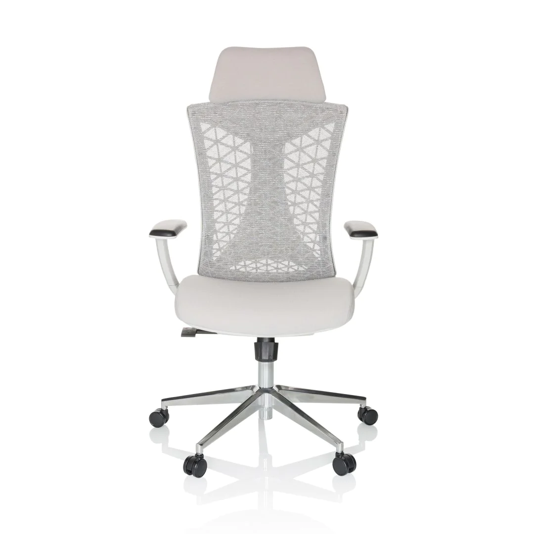 Bürostuhl Drehstuhl FALEO W Netzstoff Stoff grau - HJH-751012