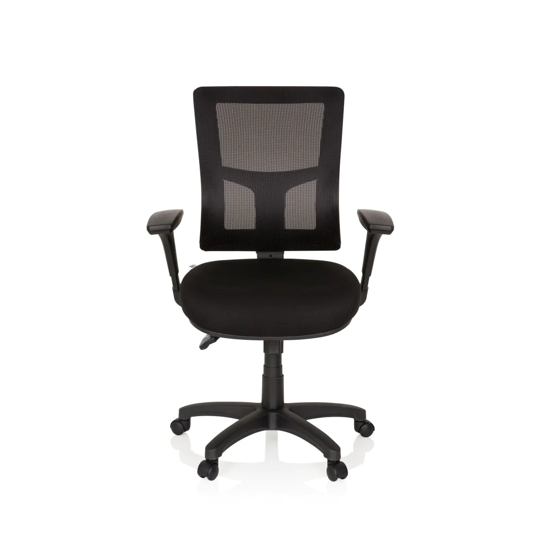Bürostuhl Drehstuhl IMPACT PRO Stoff schwarz - HJH-760006