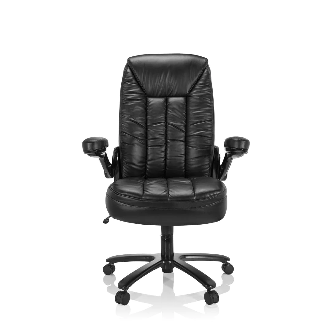 Schwerlaststuhl Bürostuhl INSTRUCTOR III XXL Kunstleder schwarz - HJH-691020