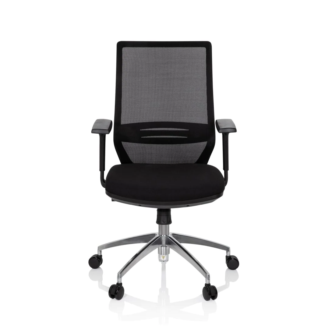 Bürostuhl Drehstuhl PROFONDO Netzstoff Stoff schwarz - HJH-820013