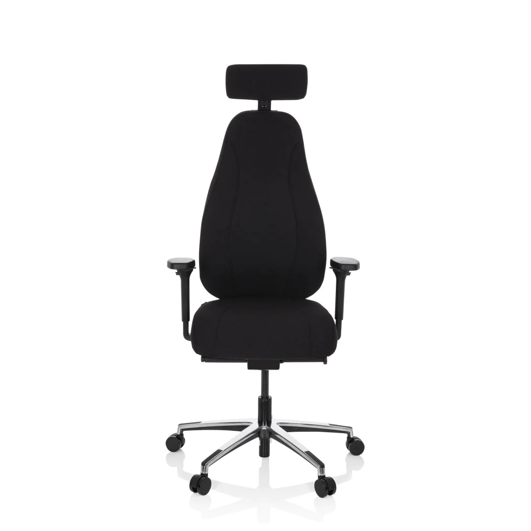 Bürostuhl Drehstuhl RESISTIO Stoff schwarz - HJH-608912