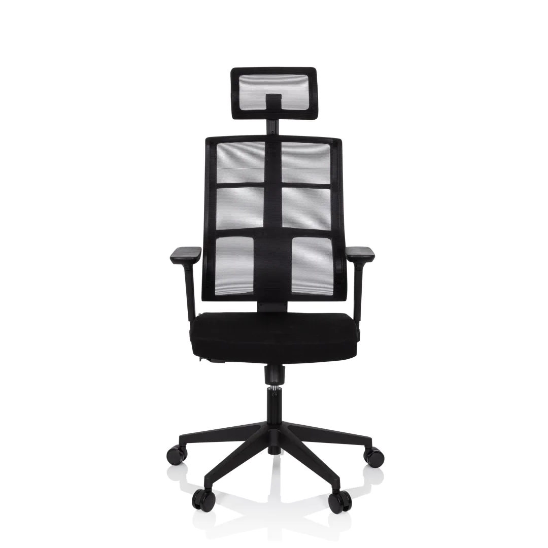 Bürostuhl Drehstuhl SPINIO PRO Netzstoff Stoff schwarz - HJH-810029