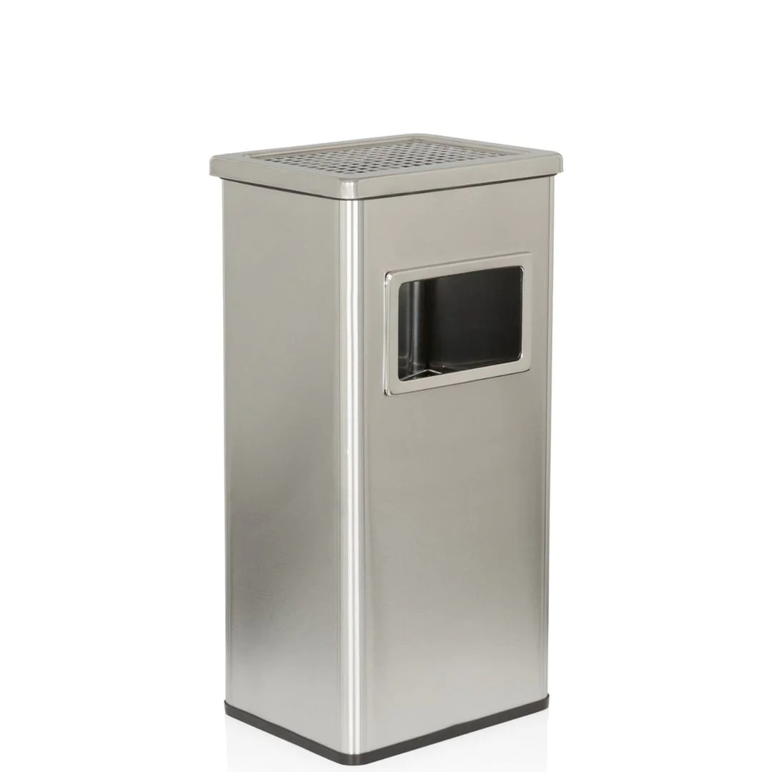 Standaschenbecher Aschenbecher CLEAN I Edelstahloptik von HJH - Produktbild 1 von 5