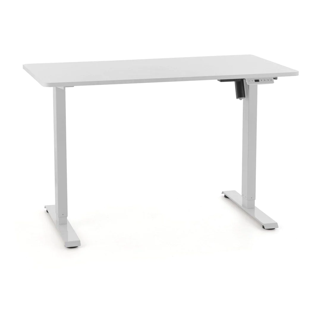 Kinderschreibtisch Worktime Kid 120 x 60 LED elektrisch höhenverstellbar weiß von HJH - Produktbild 1 von 9