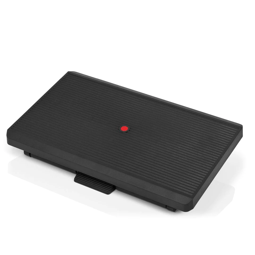 Fußstütze PIEDINO STRIPE PRO schwarz neigbar höhenverstellbar von HJH - Produktbild 1 von 6