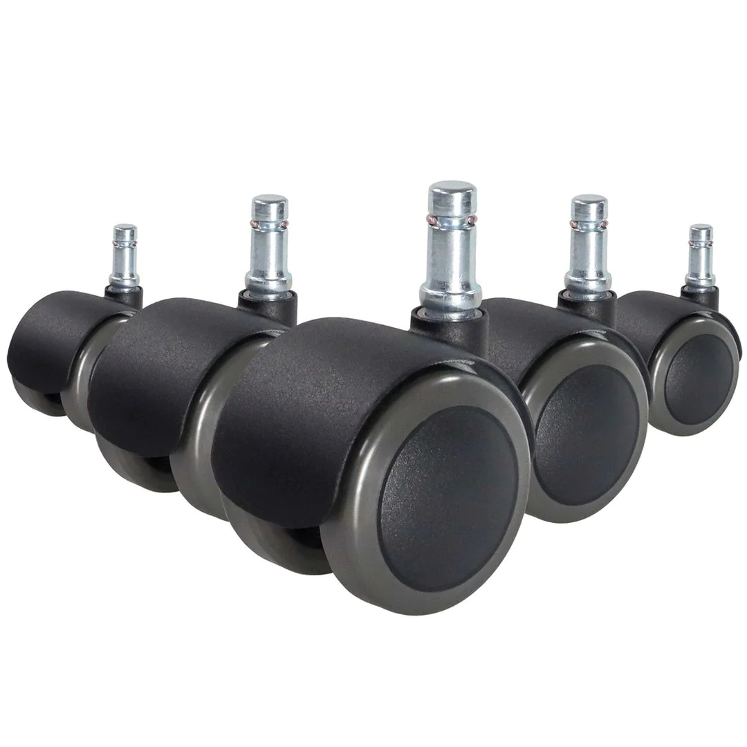 5x Hartbodenrollen ROLO FIX sitzgebremst 11mm 50mm Zinkdruckguss (5er Pack) von HJH - Produktbild 1 von 4