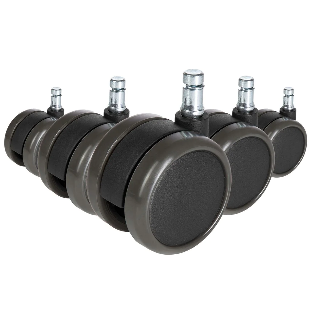 5x ungebremste Rollen ROLO FREE für Hartböden 11mm 65mm (5er Pack) von HJH - Produktbild 1 von 6