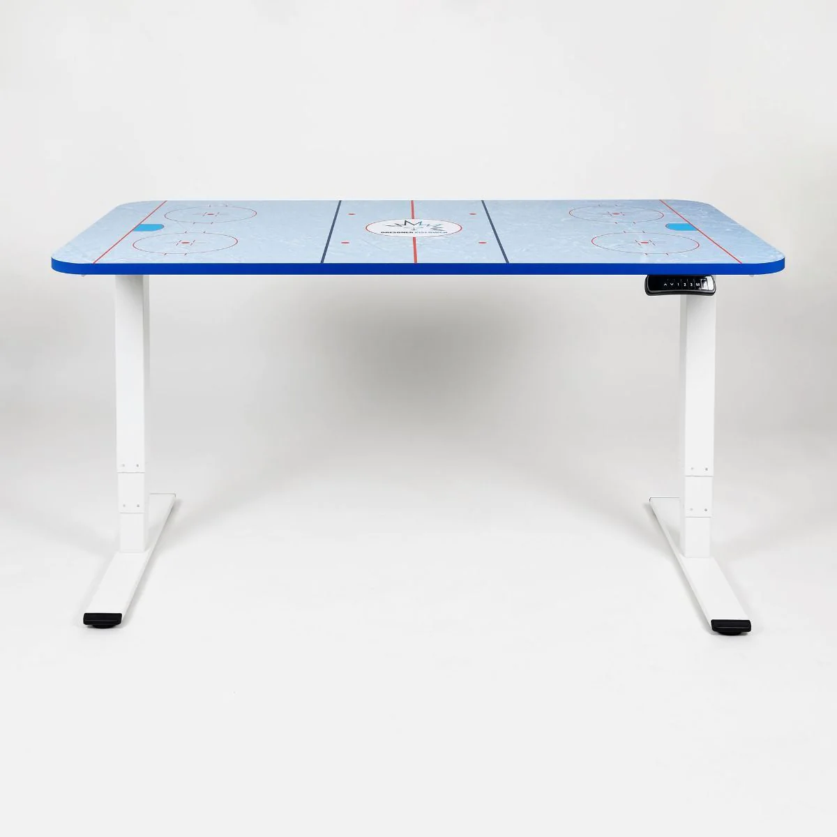 Höhenverstellbarer Schreibtisch Stayble Color - Dresdner Eislöwen Edition von Deskonia - Produktbild 8 von 13