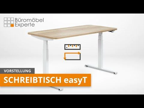 Höhenverstellbarer Schreibtisch easyT ➜ Passt wie dein Maßanzug! ➜ Vorstellung, Funktionen + Aufbau